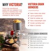 Victoria Manual Cast Iron Grain Mill with High Hopper, Premium