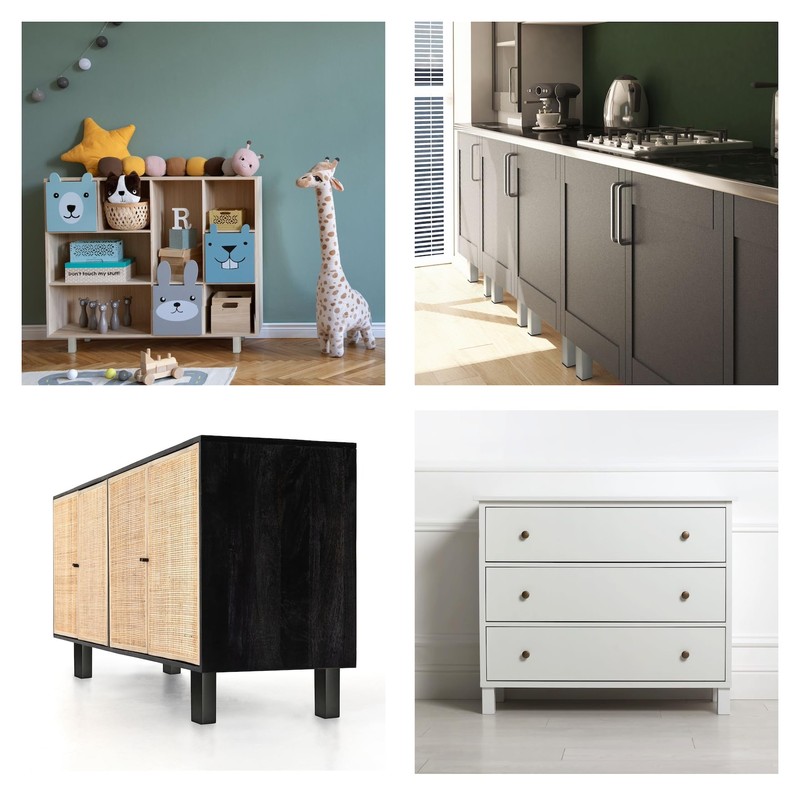 Furniture Feet, Metal Table Legs, Height Adjustable, Sofa Feet, Aluminium