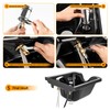 Professional Beauty Salon Shampoo Sink Bowl Faucet and Sprayer Kit
