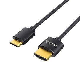 SmallRig High Speed HDMI Cable Mini HDMI Cable 55cm Extra Fine Point 4K60Hz for Pro Video (Type C-Type A) - 3041