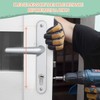 Bwintech 1 Set Silver Anodised UPVC Aluminium Door Handle Set,