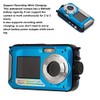 Waterproof Digital Camera,Full HD 2.7K 48MP 10ft Underwater Camera Dual