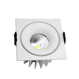 Lampenlux LED Recessed Spotlight Square White 7.5 x 7.5 230 V Warm White