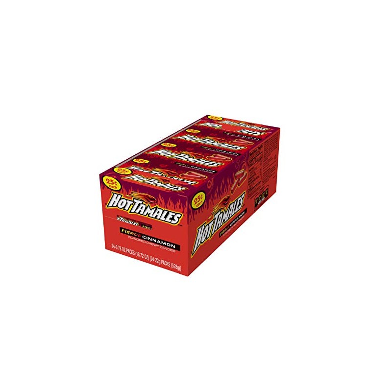 Hot Tamales (1 Box of 24 - .78oz Individual Packs)