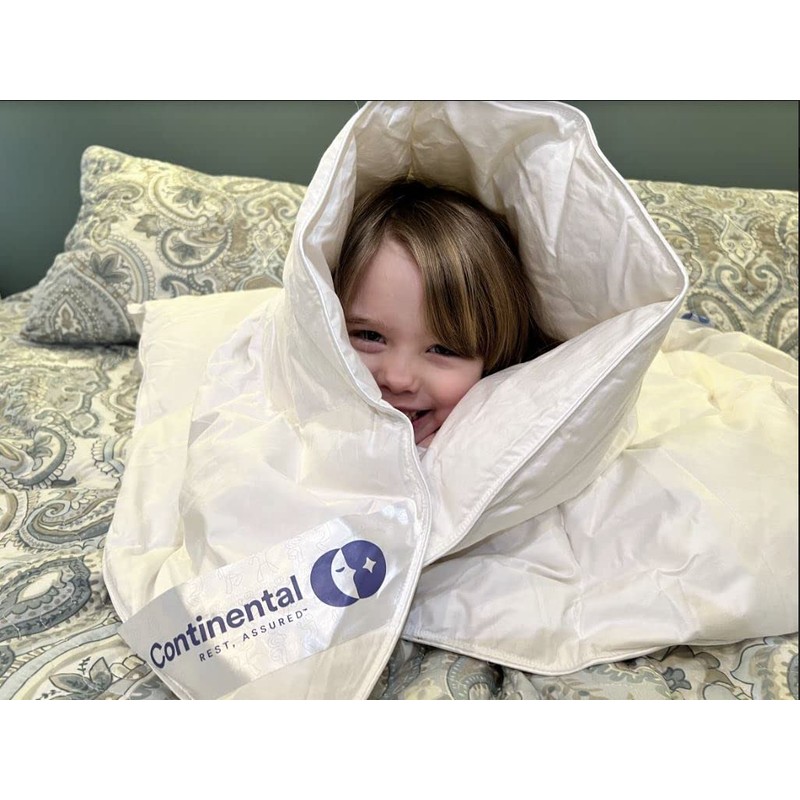 Continental Bedding Toddler Comforter, Microfiber Duvet Insert, Sleep Blanket with