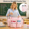 SIYNPAV Teacher Tote Bag with 15.6 in Laptop Compartment& Cup