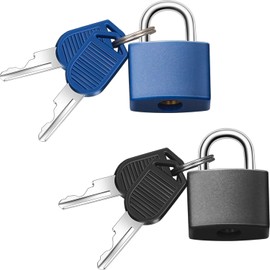 2 Pcs Luggage Lock Colorful Copper Suitcase Lock Security Padlock Small Travel Locks with Two Keys for School Bag Backpack Gym Luggage School Locker