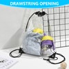 Coco Berming Transparent Backpack for School Backpack Gym Beach, transparent