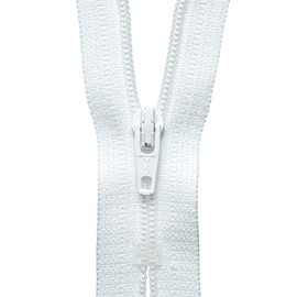Premium Quality YKK Nylon Dress Skirt Trouser Coil Zipper Zips Closed End - 6/7/8/9/10 (White, 20cm (8 inches)