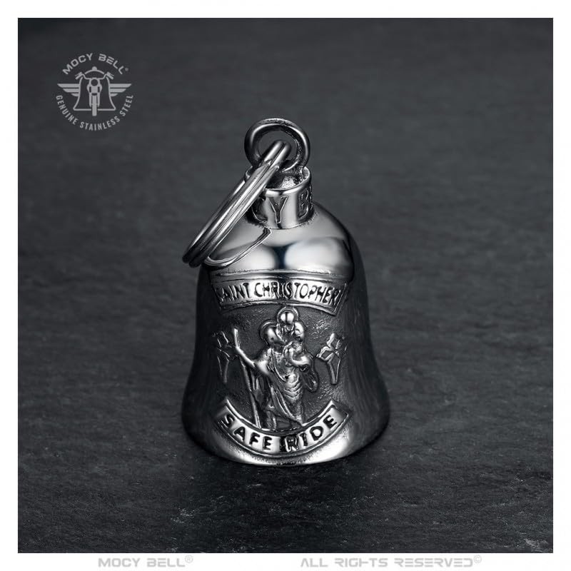 MOCY BELL - Clochette Moto Saint Christopher Safe Ride Guardian