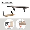 SPOROOT Shelf Bracket, Black, Shelf Angle 10 cm, 90° Triangle