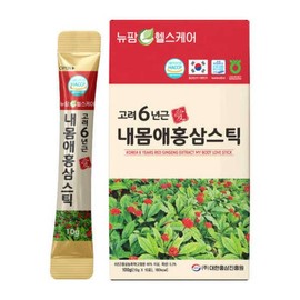1+1 고려6년근 내몸애홍삼스틱 10gx30포x2세트 1+1 6-Year-Old Red Ginseng Stick for My Body 10g x 30 Packs x 2 Sets