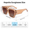 Kepoita Oversized Square Polarized Sunglasses for Women Trendy Classic Retro