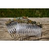 DejaVu Designs Rainforest Rhyolite Stone Hair Combs (Qty of 2)