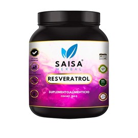 Resveratrol de 250 gramos | Suplemento Alimenticio Polifenoles | Saisa Herbal Sin Sabor | Antioxidante, Mejora La Circulación, Antienvejecimiento, Salud Cognitiva