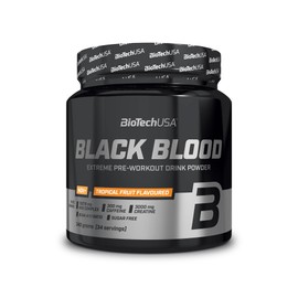 BioTechUSA BioTechUSA Black Blood NOX+ | Pre-Workout Formula | with Caffeine, Creatine, Tyrosine | Sugar-Free | 340 g | Tropical Fruit