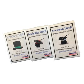 Magic Masters Combo: Invisible, Svengali and a Standard Deck Deception Trick Kit Blue Back by Rock Ridge Magic