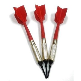 GLD Commercial Soft Tip Bar Darts-Red - Set of 3