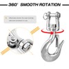 AMYSPORTS Heavy Duty Slip Hook Load Tow Chain Clevis Hook