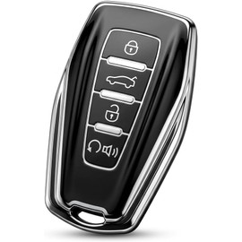 Genérico Funda Protectora TPU para Llave Inteligente Geely, Compatible con Emgrand, Coolray, Okavango, Starray, Monjaro, Cityray, New Koleos 2026, Negro