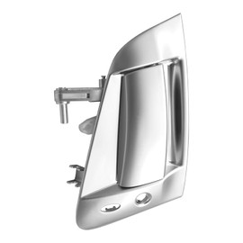 TIKSCIENCE Exterior Door Handle Assembly Front Left Driver Side Fit for Nissan 370Z 2009-2017 Replace 96899 80607-1EA0B 80607-1EA0C, Silver