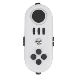 Fidget Toy Reduce Stress Relax Mood Portable Anxiety Sensory EDC Toy Sensory Fidgets Controller Pad 5 White and Black