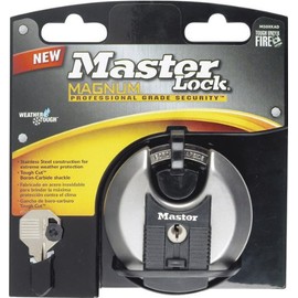 Master Lock 1-11/16 pulgadas de alto x 1 pulgadas de ancho x 3-1/8 pulgadas. L Rodamiento de bolas de acero con bloqueo de grillete cubierto