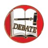 Anderson's Book and Gavel Debate Club Award Pins, 6 Count