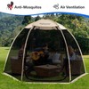 EighteenTek Screen House Gazebo, 4-6 Person Pop Up Screen Tent,