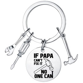 Hgreiwgk Dad Keychain Dad Gift from Son Daughter Father's Day Gift for Birthday Christmas Valentine's Day Gift for Dad Keychain Gift for Men