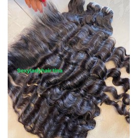 13x4 13x6 HD Lace Frontal Raw Vietnamese Hair Glueless Lace Front Closure Full Cuticle Aligned 2*6 4*4 5*5 6*6 Human Hair HDLacecolor: Deep Wavy, stretched length: 14inches, toupee size: HD 13x4