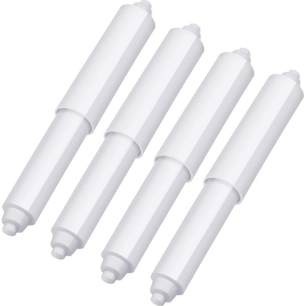 Shappy Toilet Paper Holder Roller White Replacement Plastic Spring Loaded（4 Pack）