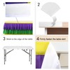 Mardi Gras Party Table Skirt Yellow Green Purple Table Skirts