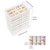 Lolalet Earring Holder Organizer Box Jewelry Storage with 9 Drawers,