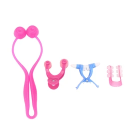 Healeved Nose Device 4pcs Nose Clips Rhinoplasty Corrector Lifter Face Beauty Tool Plastic for Flat Correction