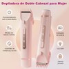 2 En 1 Depiladora Mujer Eléctrica con Luz LED Portátil
