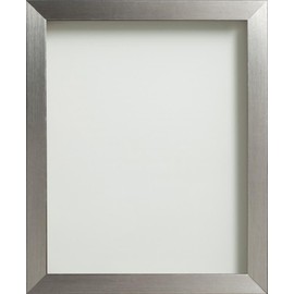 Frame Company Simpson Range Silver Picture Photo Frame, 12x8 inch *Choice of Sizes and Colours* Fitted with Real Glass