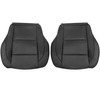 GXARTS Driver & Passenger Bottom Leather Replacement Seat Covers Black