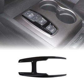 HIRUFAIT Gear Shift Button Frame Trim for Honda Pilot 2016-2022/ Ridgeline 2020-2023/ Passport 2019-2023, ABS Material Car Gear Shifter Button Panel Cover Decoration Accessories (Glossy Black)