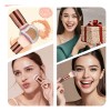 Set 7 Brochas Maquillaje Profesional Alto Nivel Color Marrón