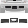 ECOTRIC Front Bumper Guards Pads + License Plate Frame Compatible