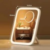 LED Makeup Mirror for Travel & Bedroom – 3-Color Dimmable
