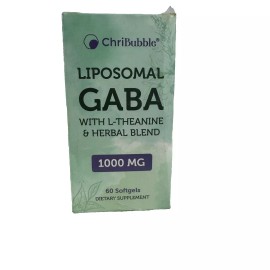 ChriBubble Liposomal GABA With L-Theanine Dietary Supplement - 60 Softgels *NEW
