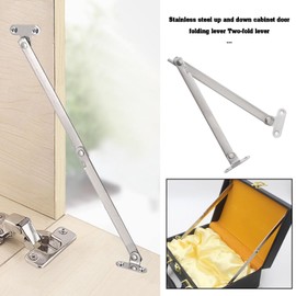 Be In Your Mind 12PCS(6 Pairs) Lid Support Hinge Box Hinge Support Stainless Steel Folding Flap Holder Hinge for Cupboard Cabinet Support Furniture Door Tatami Mats