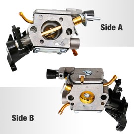 CADUFUELLY C1M-EL37B Carburetor Carb Gas Chainsaw with Air Filter Tune Up Kit Replacement for Husqvarna 445 445E 450 450E, Replaces 506450401