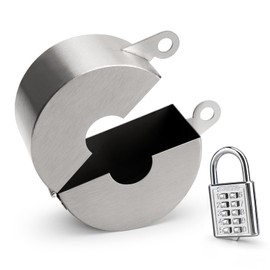 Outdoor Faucet Lock Faucet Cover Stainless Steel Water Valve Lock Universal Hose Water Spigot Lock Metal Locking Device Gate Valve Lock Preventing Water Theft, Gas Valve Lock Box