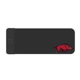 OTM Essentials University of Arkansas - Fayetteville Classic Wireless Charging Cloth Desk Mat, Durable Office Supplies, Non-Slip Base, Quick Charging Wireless Desk Pad, Black