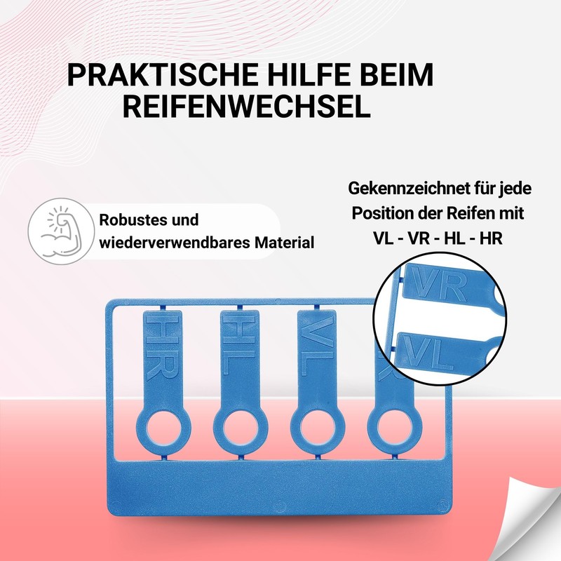 Tyre Marking Set Labeled Tyre Marking for Tyre Change Reusable