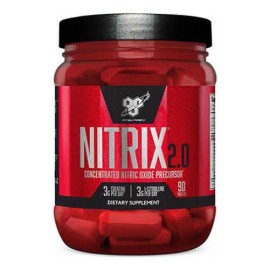 Bsn Nitrix 2.0 90 Tabletas Pre Entreno Oxido Nitrico Sabor Sin Sabor
