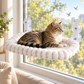 Cat Window Hammock for Indoor Cats – Strong Suction Cup Perch with Multiple Size Options for Resting & Window Watching